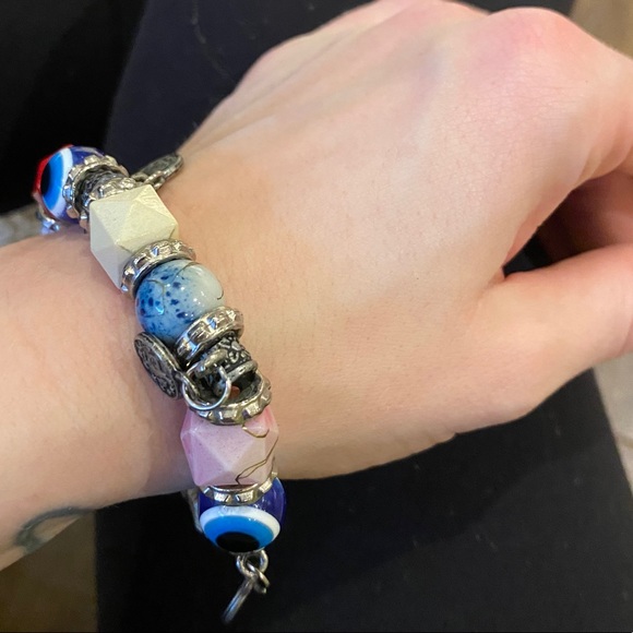 Colourful charm bracelet - Picture 7 of 8